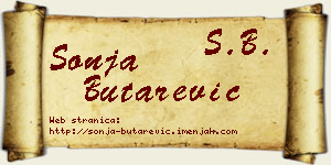 Sonja Butarević vizit kartica